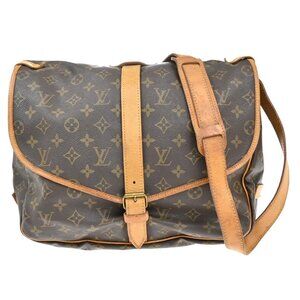 LOUIS VUITTON Saumur 35 Shoulder Bag Monogram Leather BN France M42254 82AA069